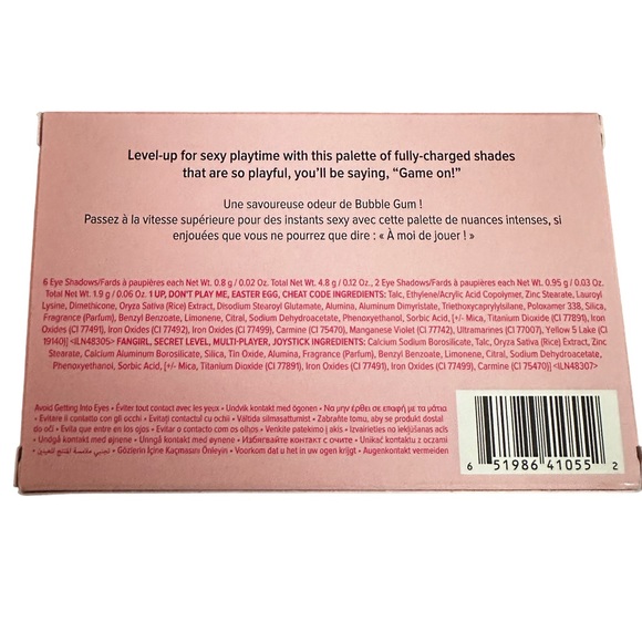 Too Faced LET'S PLAY On-the-Fly Eye Shadow Palette New in Box Bubble Gum Scented - Picture 5 of 5